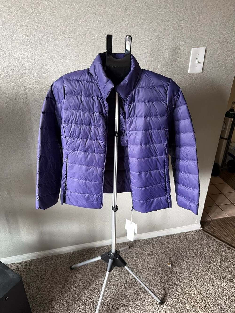 Uniqlo Women's Purple Ultra Light Down Jacket Packable Puffer